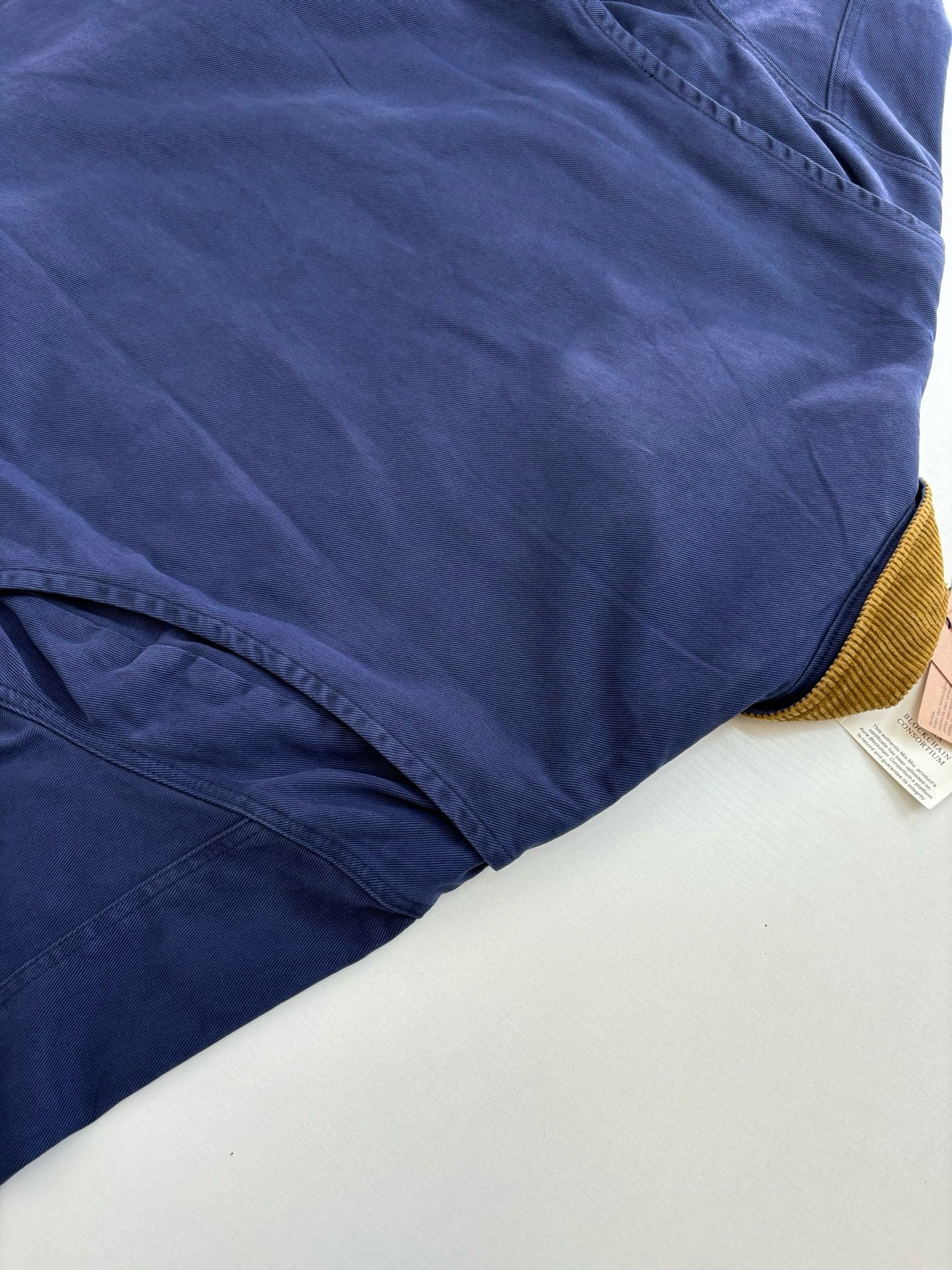 미우미우 코듀로이 칼라 개버딘 트럭커 자켓