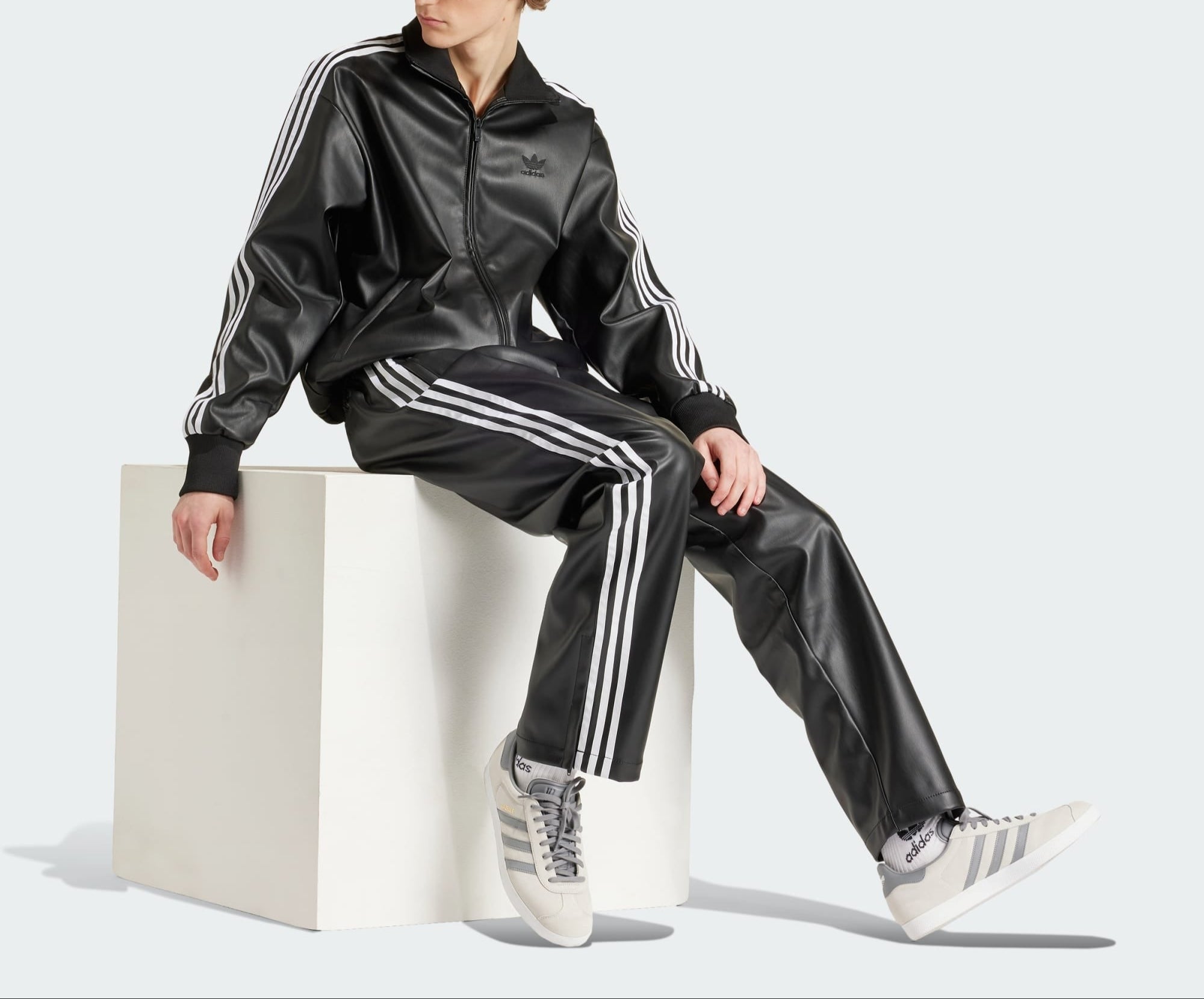 아디다스 포우 레더 아디컬러 3S 루즈 파이어버드 트랙수트 자켓