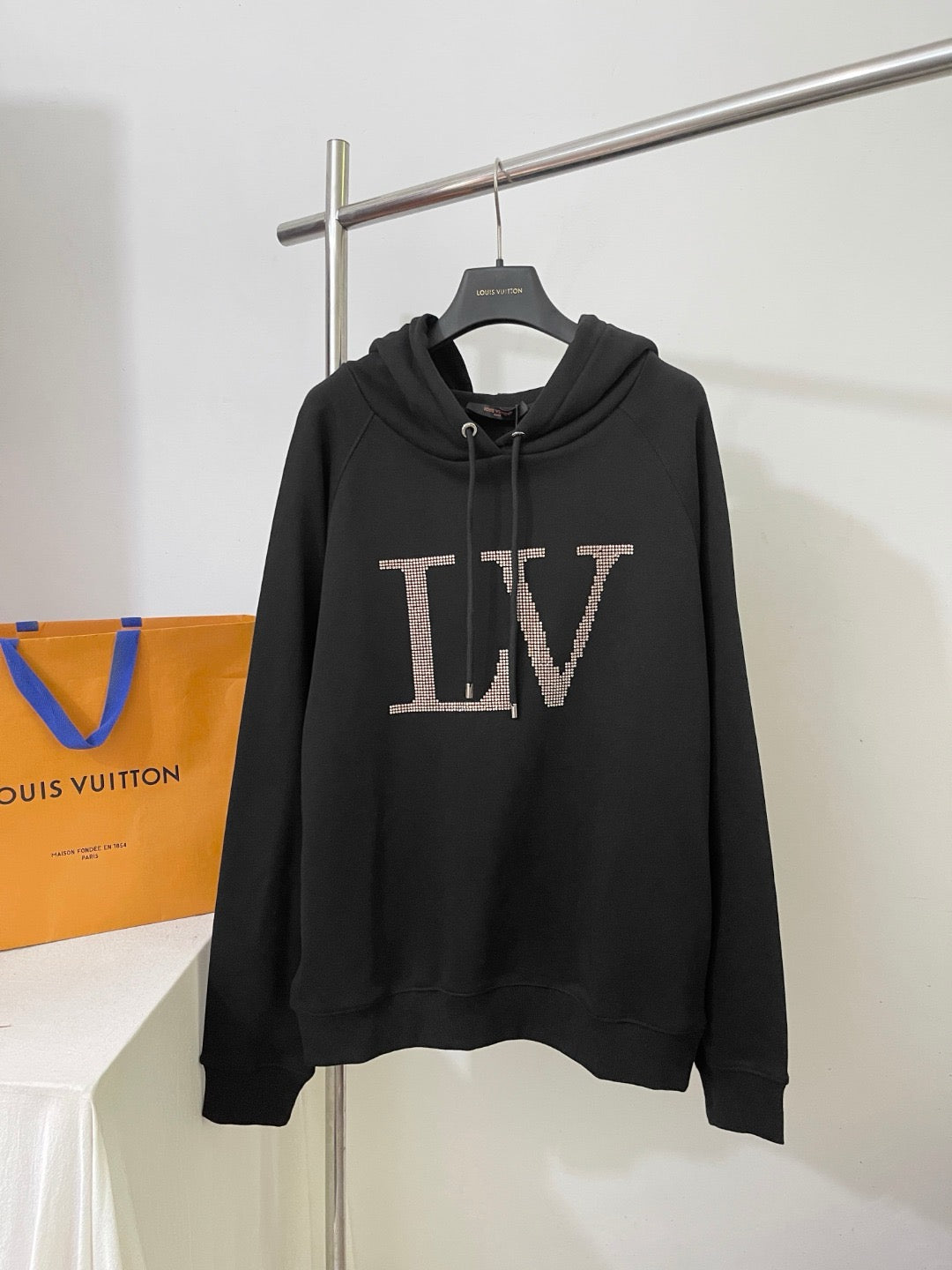 루이비통 라인스톤 후드티