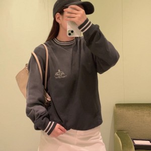 프라다 코튼 스웨트셔츠
