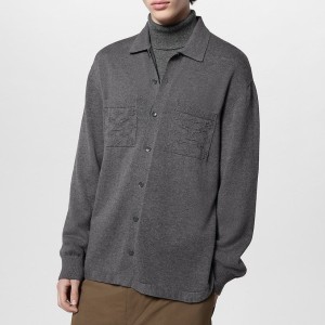 루이비통 코튼 오버셔츠 니트