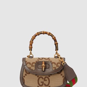 점보 GG 스몰 탑 핸들백 675797