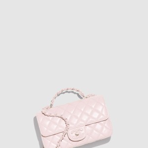 핸들 장식의 미니 플랩백 AS5243