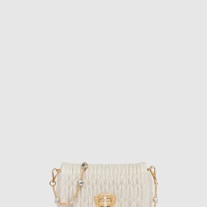 미우 크리스털 나파 가죽 및 크리스털 미니백 5BP079