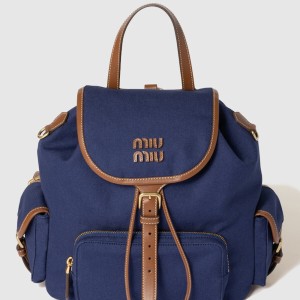 캔버스 및 가죽 백팩 5BZ042