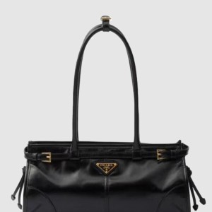 미디엄 가죽 핸드백 1BA426