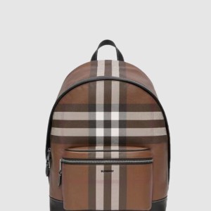 체크 E-캔버스 백팩 80365491