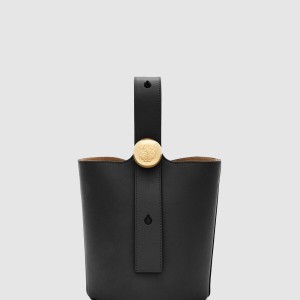 미니 페블 버킷 백 - 멜로우 카프스킨