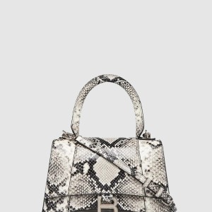 뱀피 엠보 가죽 모래시계 클러치 564796